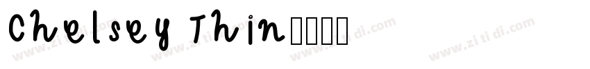 Chelsey Thin字体转换